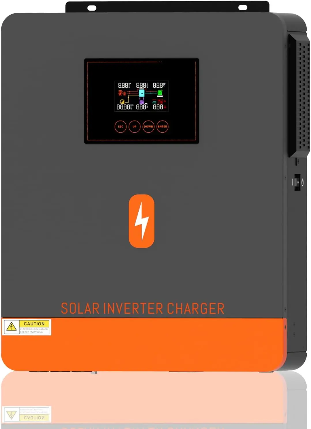 6200W Solar Inverter 48V DC to 220-230VAC with MPPT Controller and AC Charger LCD Display  Charging Modes Load Output Modes