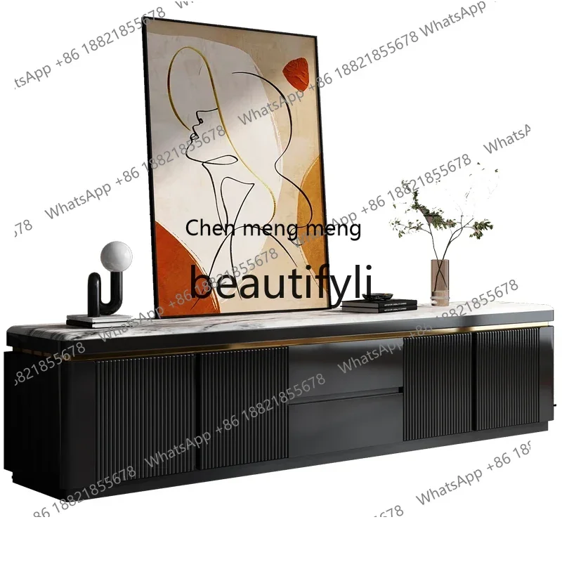 N178 G Natural marble solid wood TV living room floor living room home storage storage floor cabinet