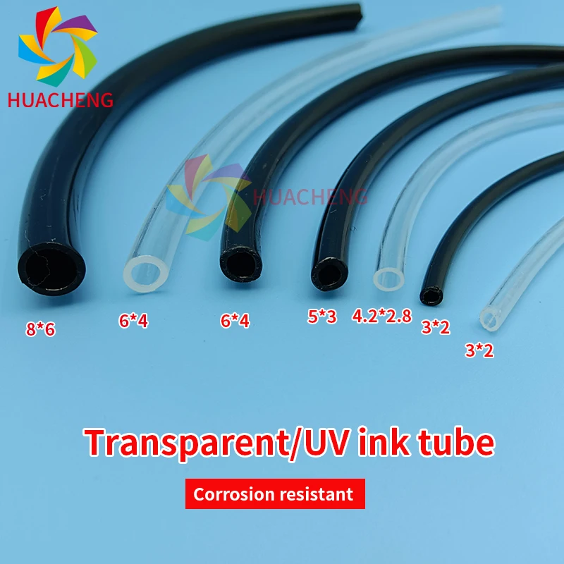 10Meters Single Line Ink Tube Transparent/UV for Large Format Inkjet Printer Ink Pipe Hose 3x2/4.2x2.8/4x3/5x3/6x4mm tubing