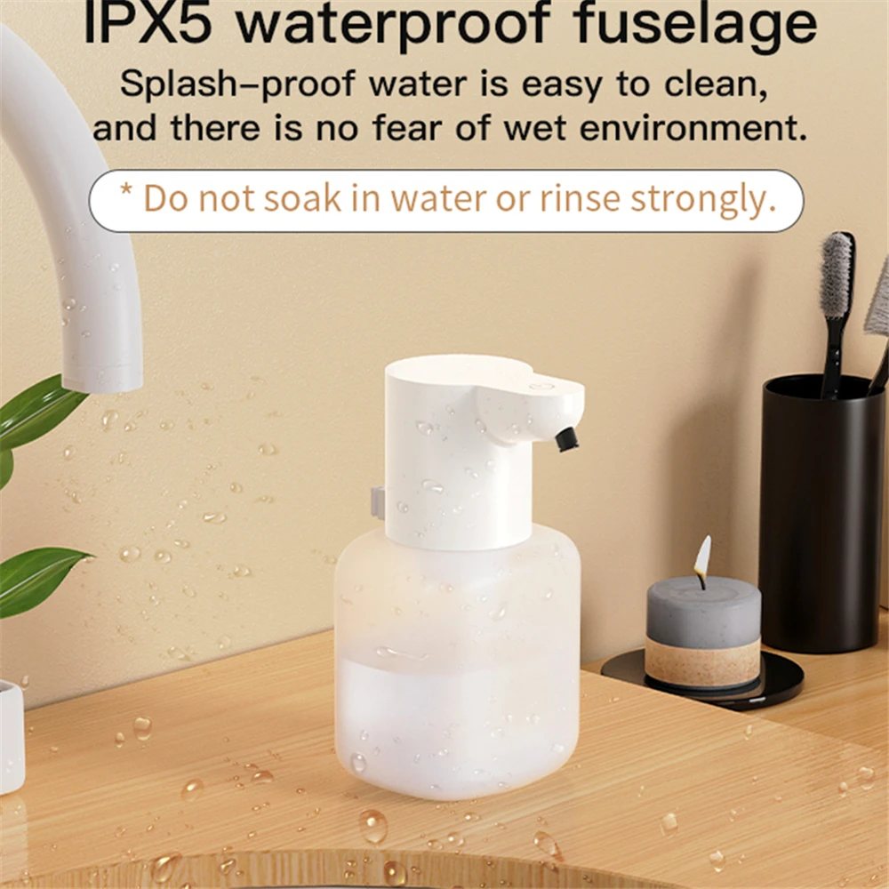 4 Gear Automatic Inductive Foam Dispenser Touchless Sensor Soap Distributor Smart Liquid Generator Wall-mounted Auto Hand Washer