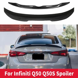 For Infiniti 2014-2021 years Q50 Q50S OE PSM Style Spoiler wings ABS Material Car Rear Wing Primer Color Rear Spoiler