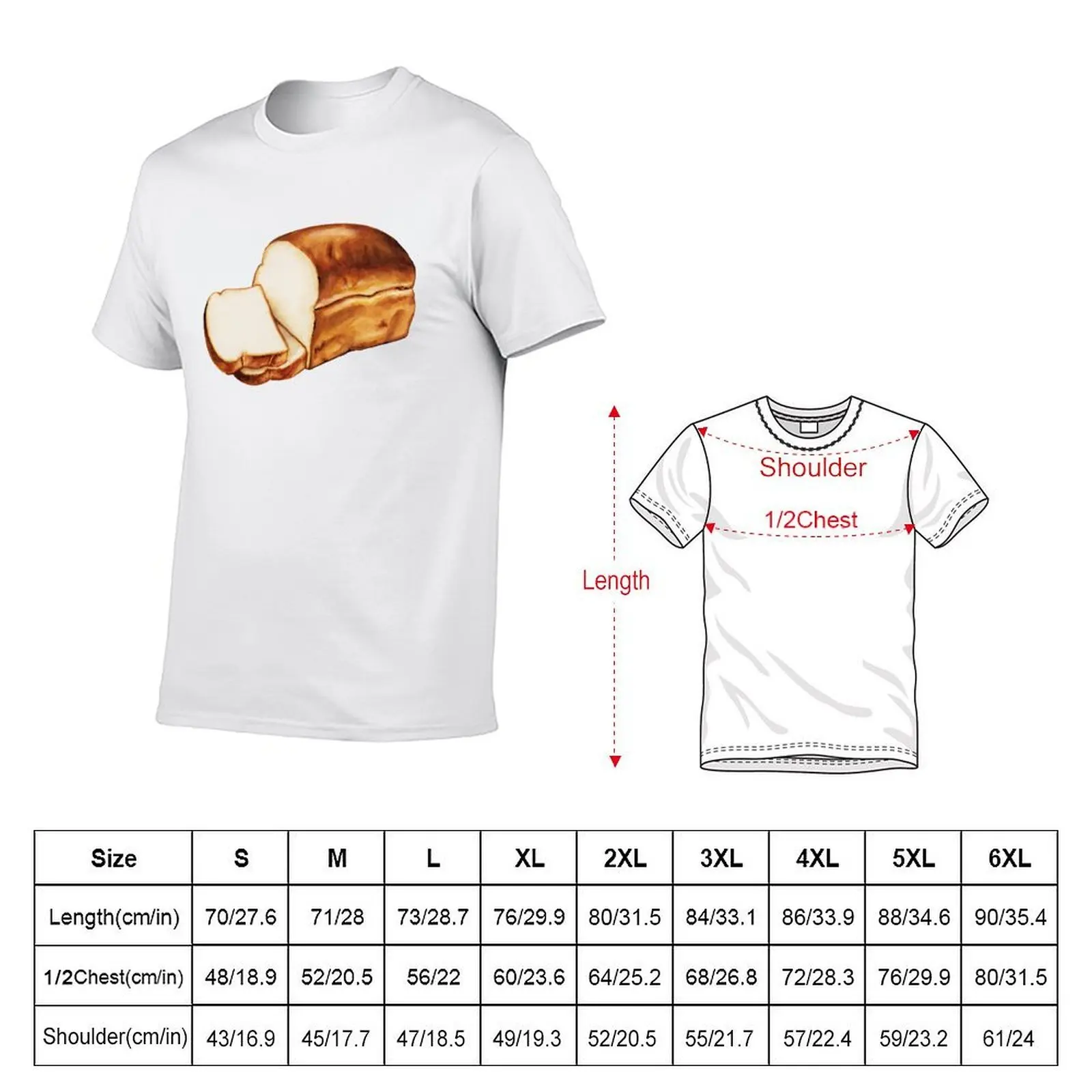 Bread Pattern T-Shirt man t shirt designer t shirt man designer man t shirts high quality luxury brand T-shirt