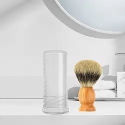 Custodia da viaggio per pennelli da barba Porta pennelli da barba con tubo contenitore per pennelli da barba ad altezza regolabile per feste di compleanno, uomini, padre