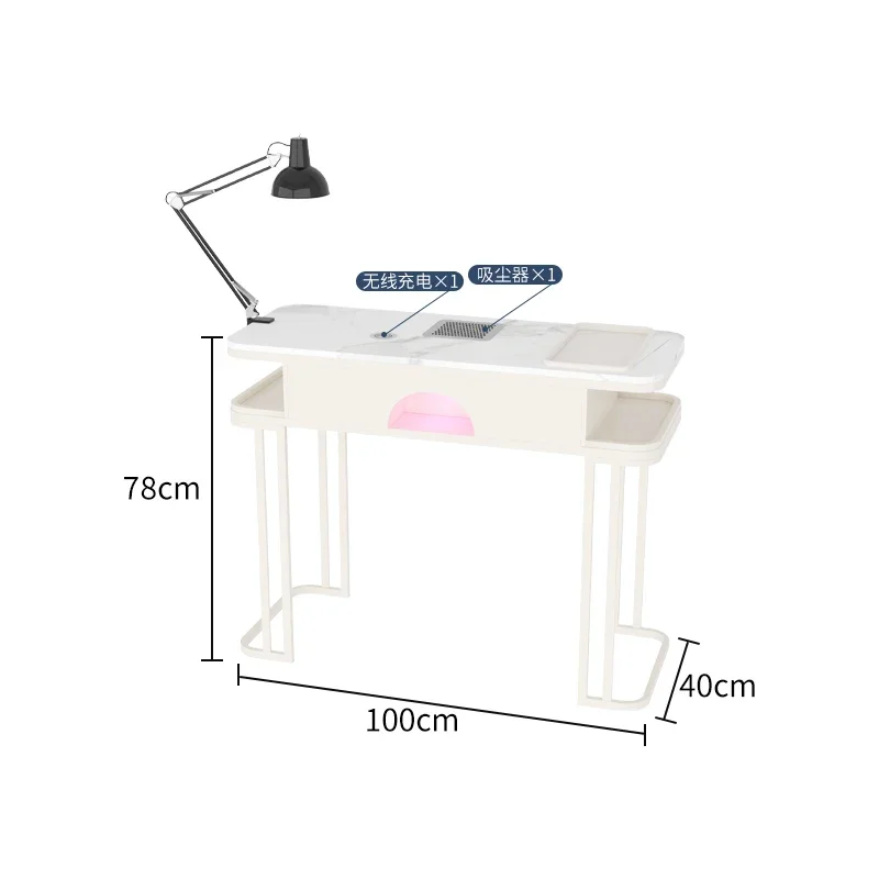 Marble Tables Nail Manicure Table Gel Nails Makeup Organizer Chair Salon Furniture Desk Beauty Tech Manicure Tafel Rest Knife