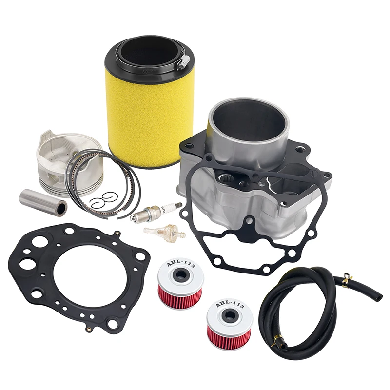 Motorcycle Bore Size 86.5mm Cylinder & Piston Ring & Oil Filter & Gasket Kit For Honda TRX420 Rancher 420 TRX 420 17254-HP5-600