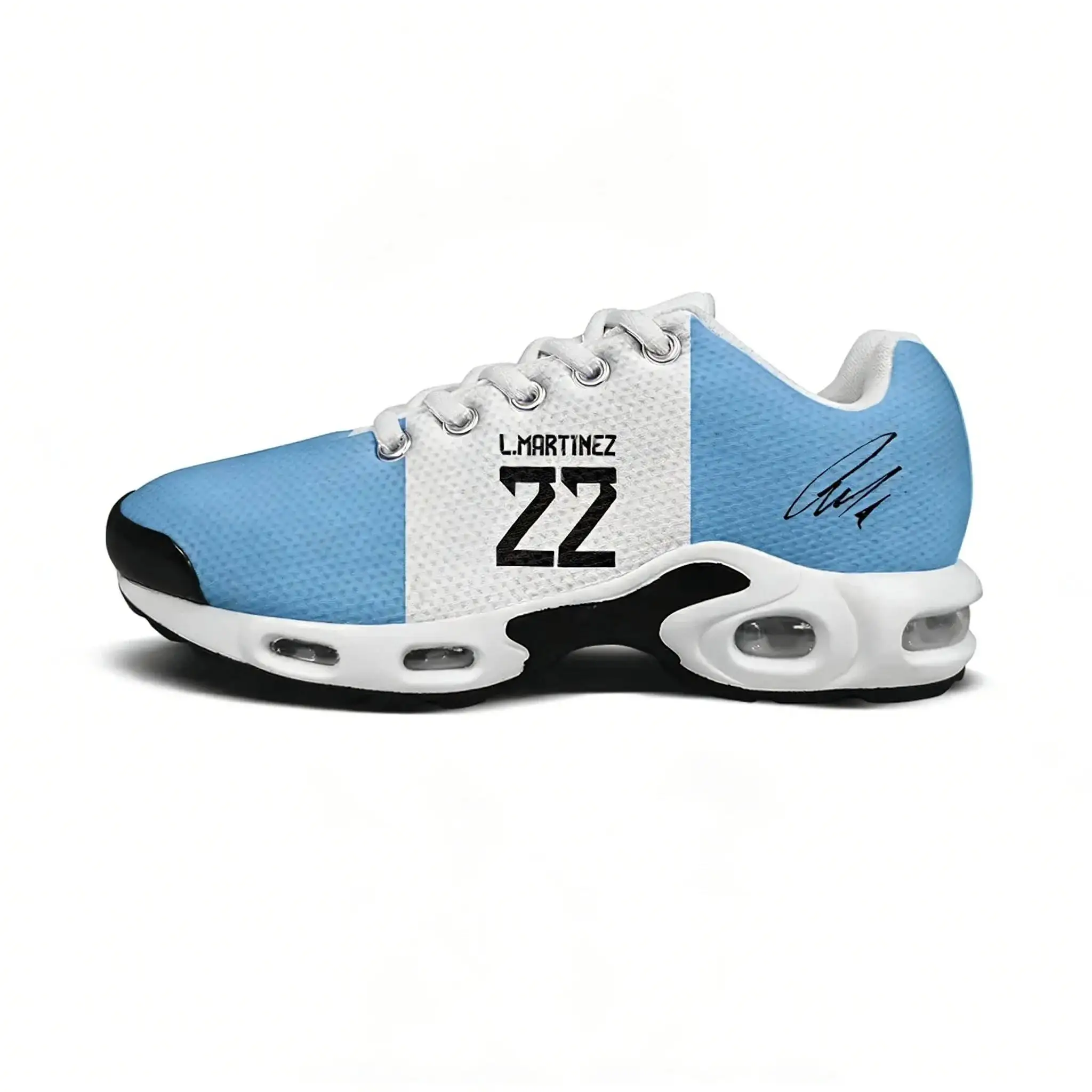 Lautaro No.10 Air Cushion Sneakers Mens Womens Teenager Lightweight Sports Argentina Soccer Star Fashion Custom Shoes