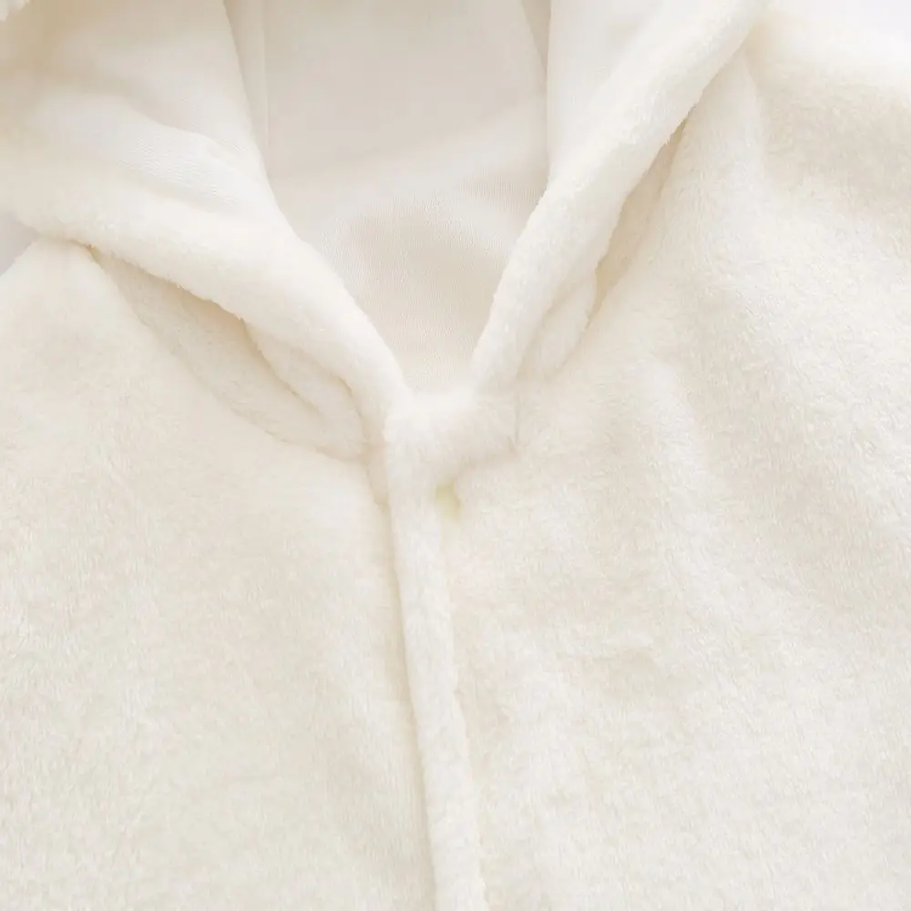 Durable Warm Hooded Cloak 0-2 Years Fleece Toddler Poncho Newborn Fashion Coat for Boys Girls