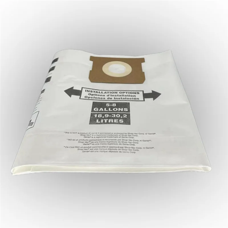 L65A 14 Pcs Universal Dry Vac Dust Bag 5 to 8 Gallon Vacuum Cleaners for Shop Vac 5-8 Gallon Ridgid VF Dust Bags