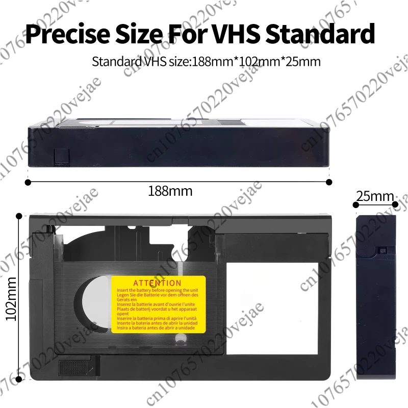Easy Use Video Tape Converter, Transfer Old Camcorder Cassette to Digital File, MiniDV Hi8 VHS-C Adapter Capture Card