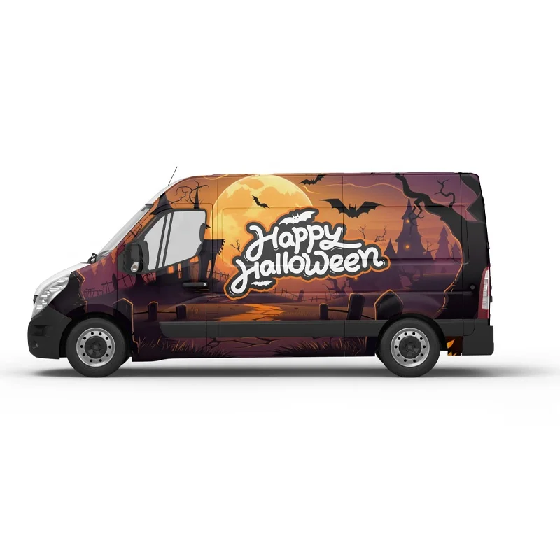 Custom Printed Cartoon Car Wrap Vinyl Custom Full Body Sticker Waterproof PVC Auto Wrap Vinyl Film Decorative Car Body Film