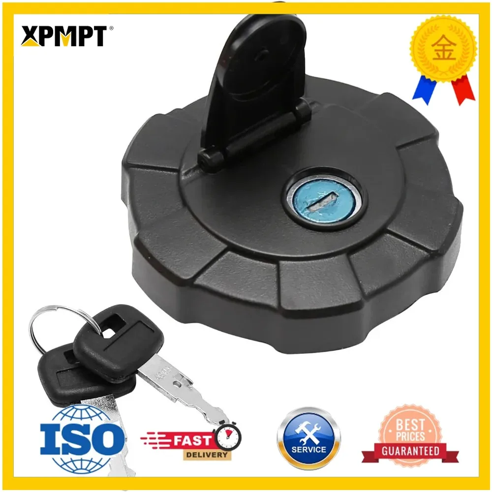 RD411-51122 Fuel Cap Excavator Diesel Tank Cover with 2 Keys for Skid Steer Loader SVL75-2 SVL90-2 SVL95-2 KX41-3 KX91-3S