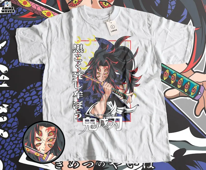 Majestic Demon Artwork Unisex T-shirt - Japanese  Design, Manga Graphics, Dark Fantasy Style, Unique Apparel, Trendy Cospla