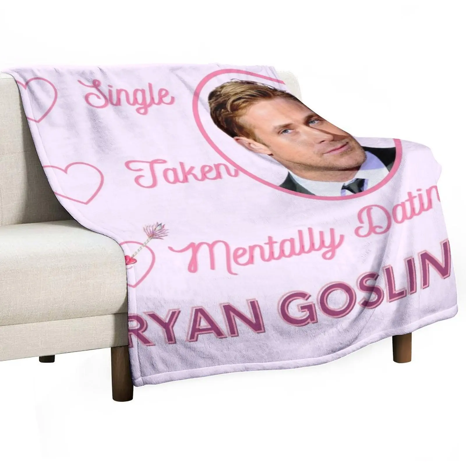 

Mentally Dating Ryan Gosling Throw Blanket Weighted Thin Blankets