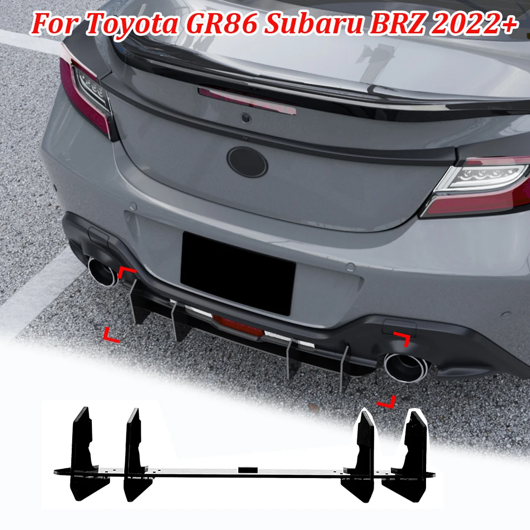 

Задний бампер, диффузор, сплиттер, спойлер для Toyota GR86 Subaru BRZ 2022 +, комплекты заднего лезвия, автомобильные аксессуары, тюнинг