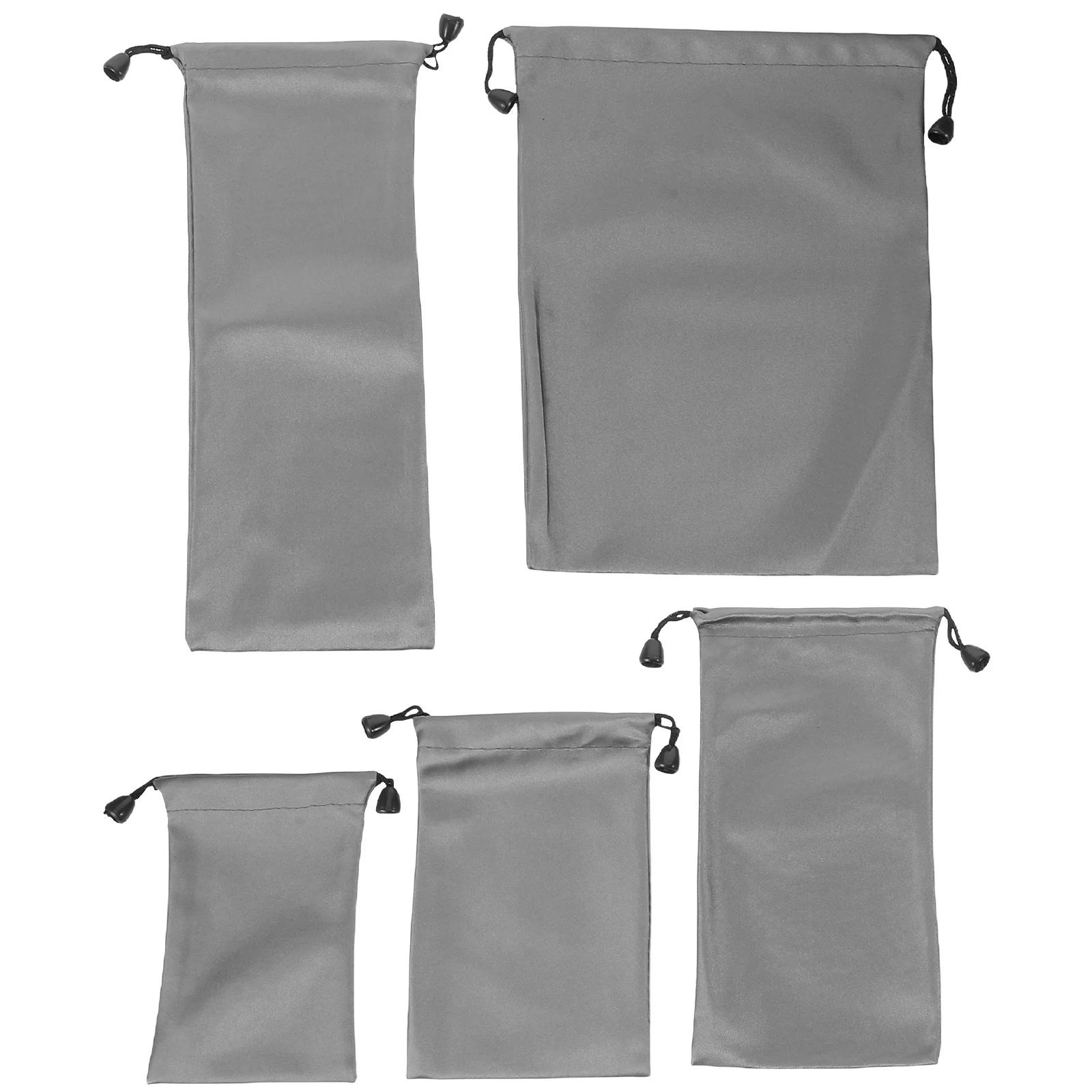 

5pcs Drawstring Cable Bag Nylon Travel Organizer Pouch For Power Bank Cords Portable Electronics Storage Gadget Bag