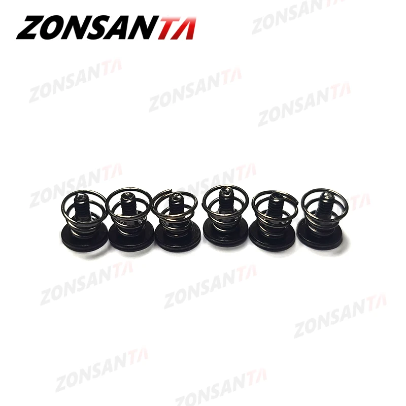ZONSANTA 30pcs M2 Springs Graphics Card Screw Phillips CPU Mainboard Radiator Fixing Bolts DIY Black Step video displayScrews