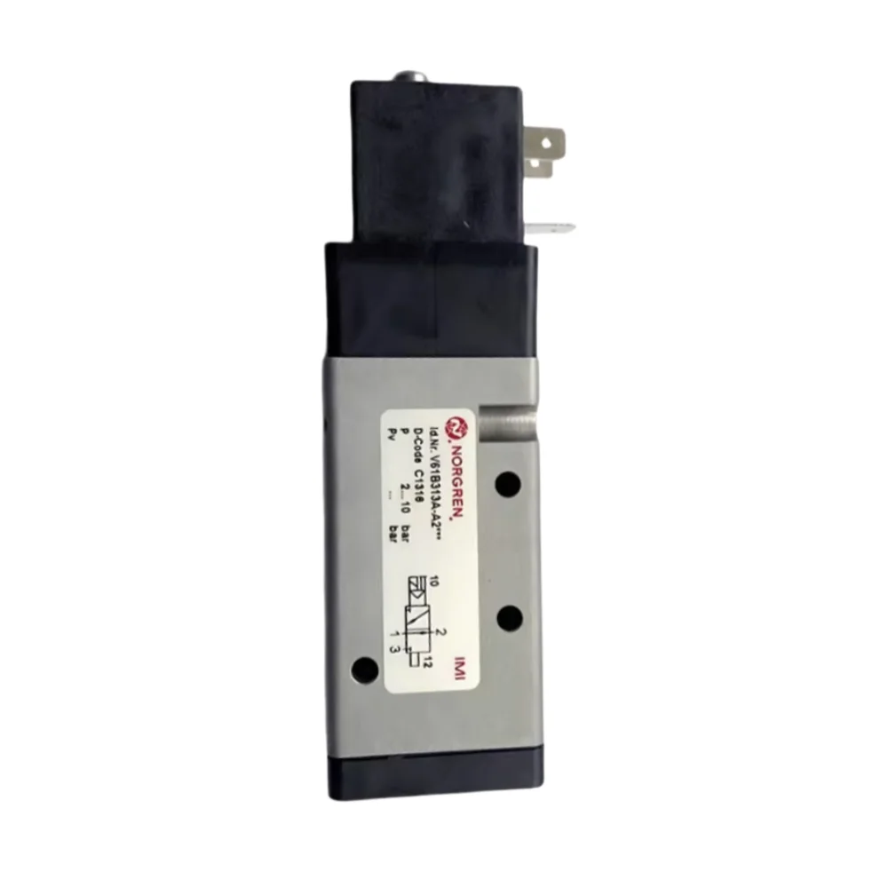 

Электромагнитный клапан NORGREN V61B313A-A212J с пилотным управлением, двухпозиционный, трехходовой, нормально открытый, с электронным управлением