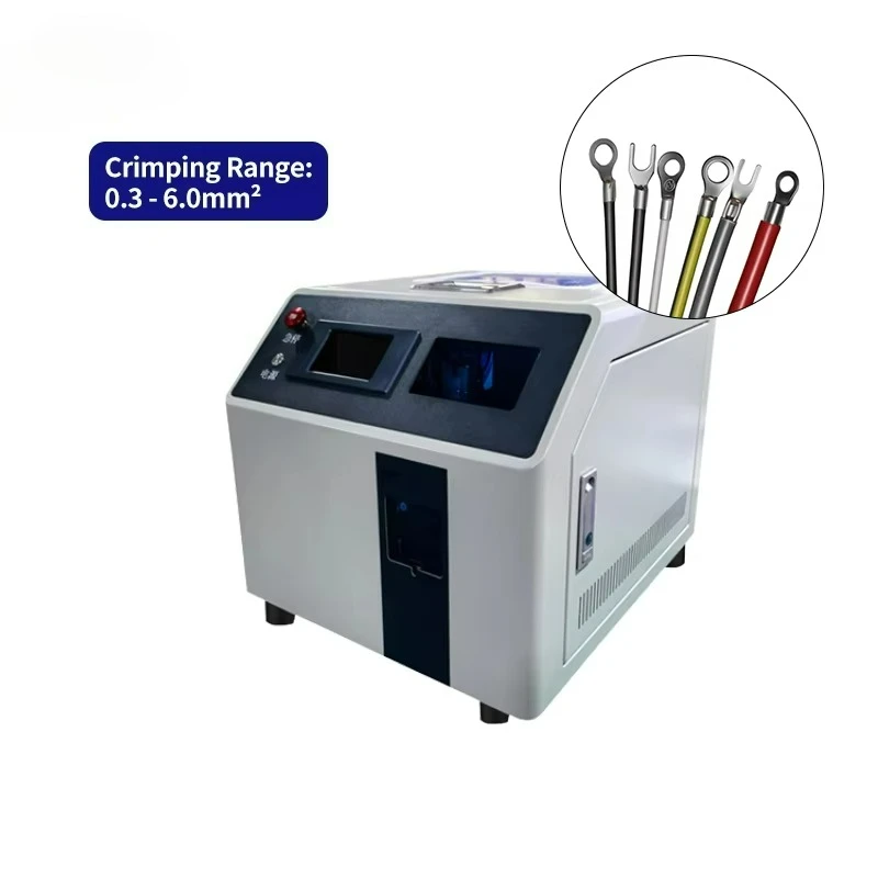 Professional Wire Ring O & Y-type Terminal Crimping Machine Mature Technology Crimping Range Semi-automatic Terminal Machine