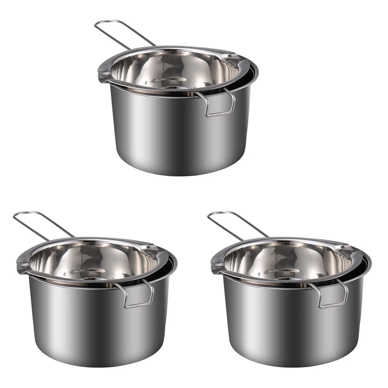 3X Chocolate Melting Pot (304 Stainless Steel) 400Ml Double Boiler Butter