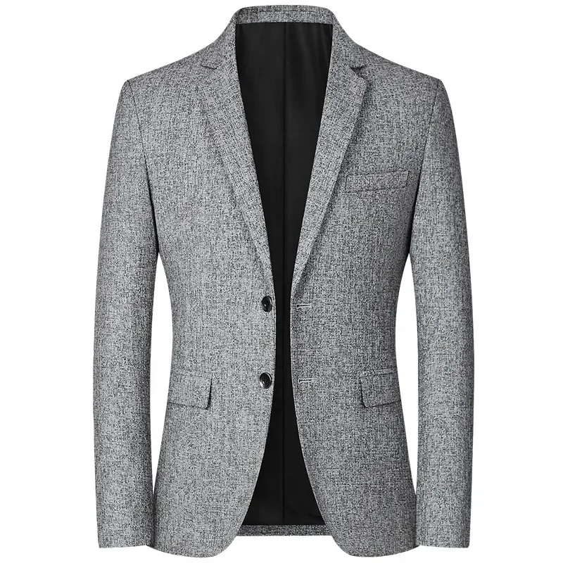 

New Spring Men Formal Wear Blazers Jackets Male Solid Business Casual Suits Coats Quality Man Slim Fit Blazers Jackets Coats 4XL