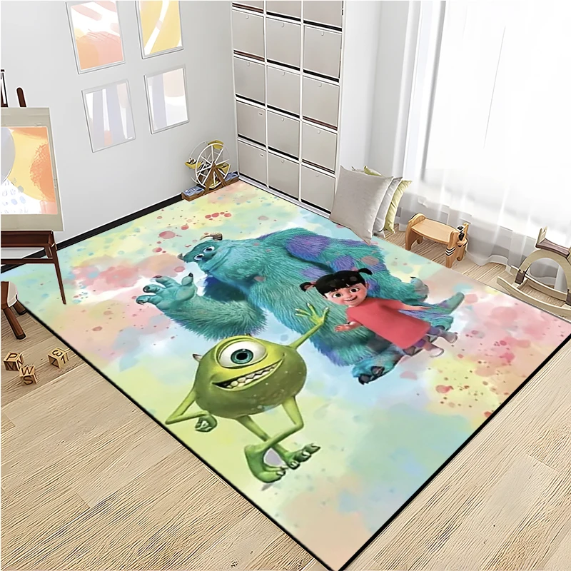 

Disney Monster University for Children Bedroom Carpet 3D Large Area Rugs Mat Anti-Slip Doormat Living Room Rug Sofa Coffee Mat