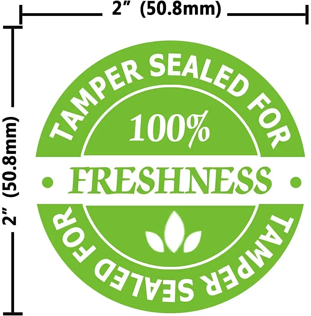 Food Delivery Tamper Evident Stickers,Sealed for Freshness Labels 2 Inch Round Sticker for Take Out