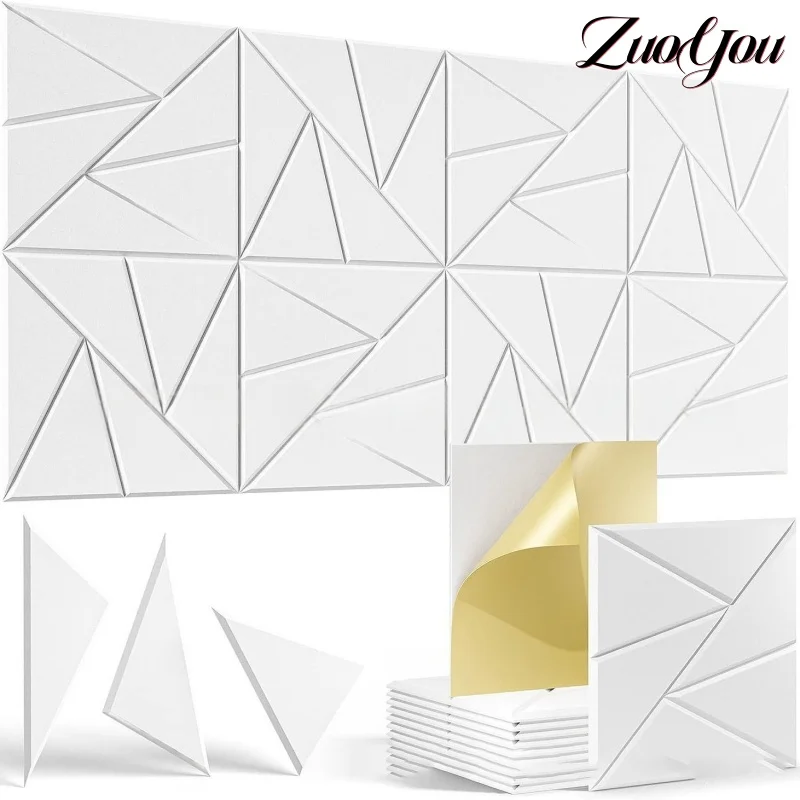 

Self-Adhesive Square Acoustic Panels DIY Shape Soundproof Wall Panels for Studio Echo Bass Isolation Wall Sticker Home Decor