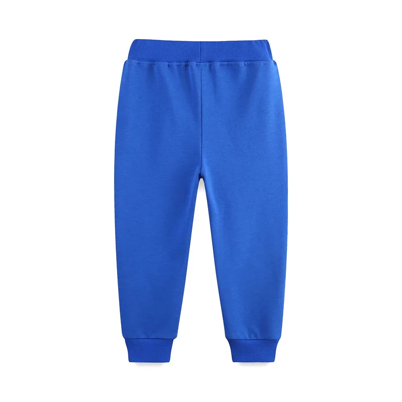 Jumping Meters  2-7T Blue Solid Children\'s Boys Girls Sweatpants Fashion Sport Trousers Hot Selling  Autumn Spring Full Pants