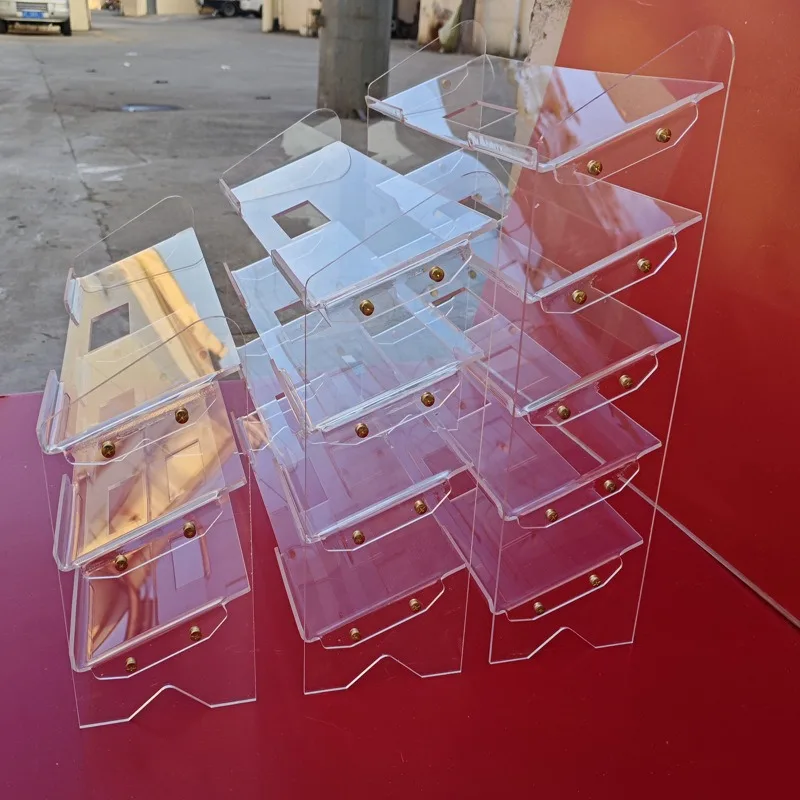 Mechanical keyboard display stand acrylic storage compartment shelf desktop drawer collection cabinet