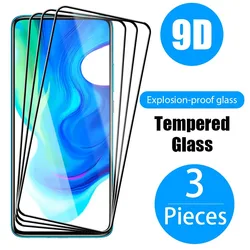 3Pcs Tempered Glass For Xiaomi Mi 9 10 Lite 9T 10T Pro 11 Note 10 Pro A3 Screen Protector Glass for Xiaomi Poco X3 NFC X2 Glass