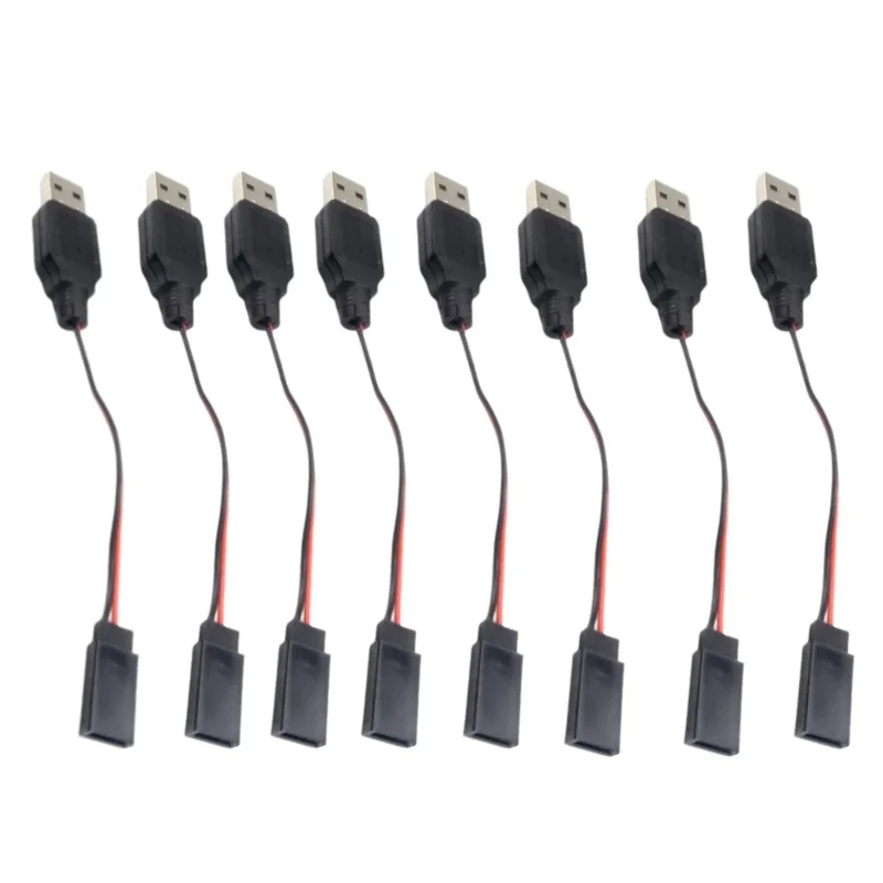 RC USB شحن 3.7 فولت بطارية ليثيوم كابل الشاحن USB إلى JR قابس ل 3Rc الطائرة بدون طيار كوادكوبتر 8 قطعة #1