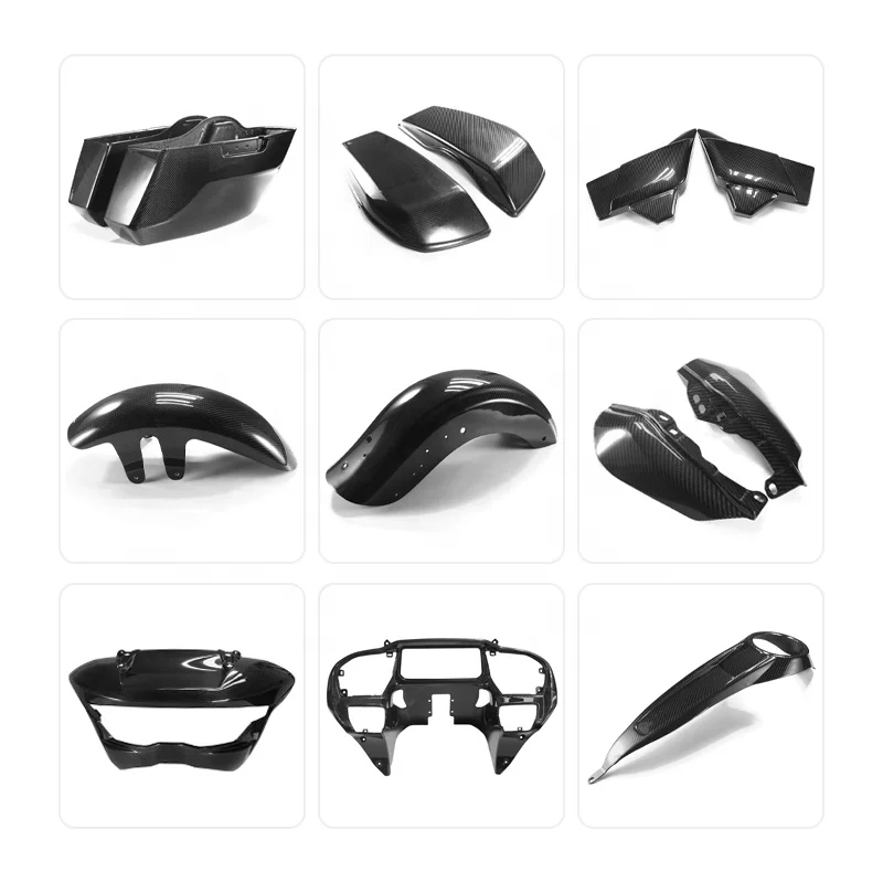 Motorcycle  Road Glide Carbon Fiber Elements Compatible Frame & Body Parts Systems Accessories