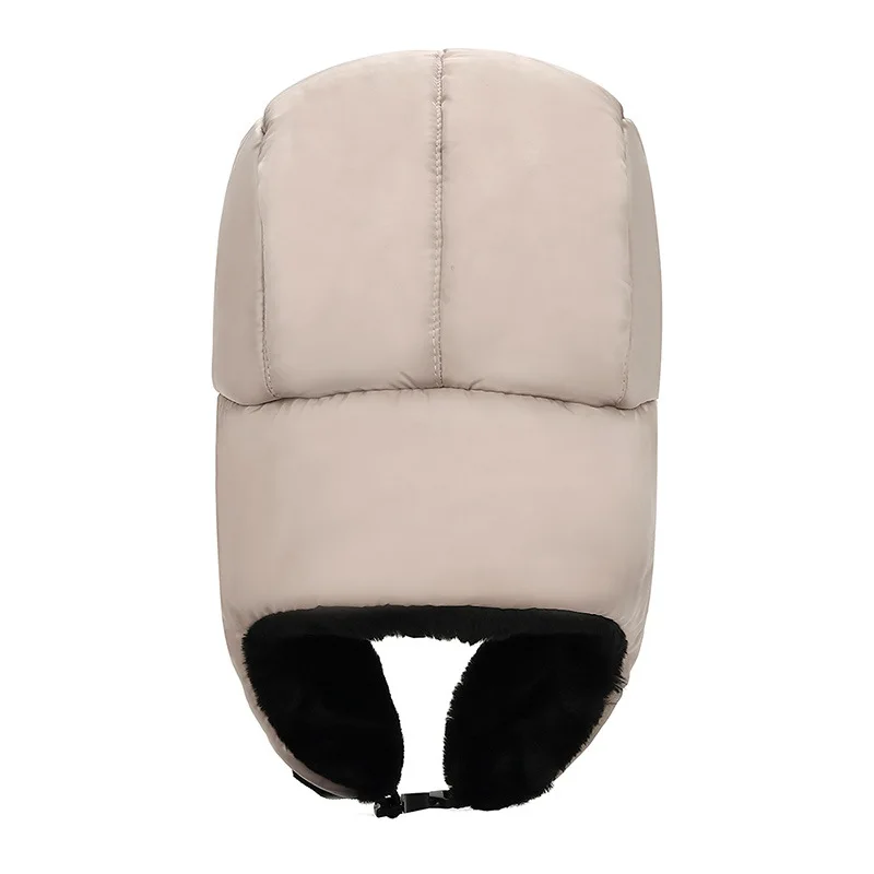 Winter Warm Cold Thickening Velvet Trapper Hat Men Women Outdoor Nose Ear Protection Cotton Bomber Hat Plush Windproof Mask