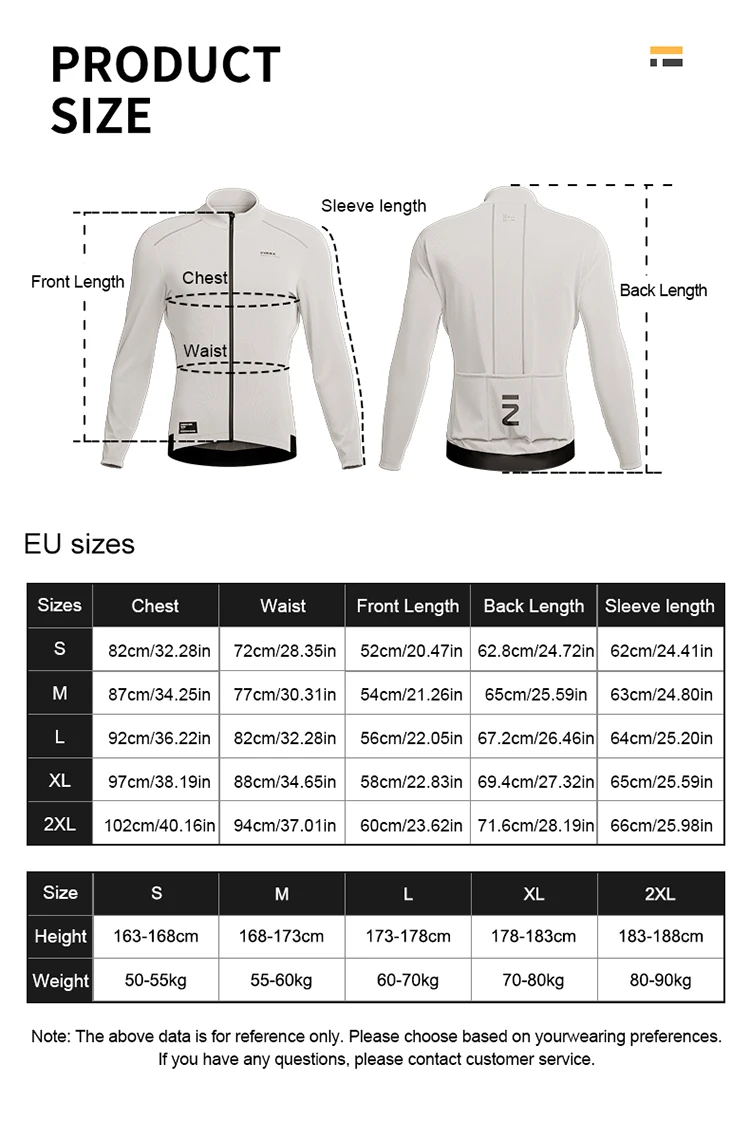 INBIKE Winter Herren Radtrikot Langarm MTB Rennradbekleidung Fleece Warm Full Zip Pocket Radsport Top – Detail 2