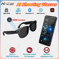 500W AI Smart Camera Sunglasses Built-in ChatGPT Translation Voice Control WiFi Bluetooth HD1080P Shooting Intelligent Glasses
