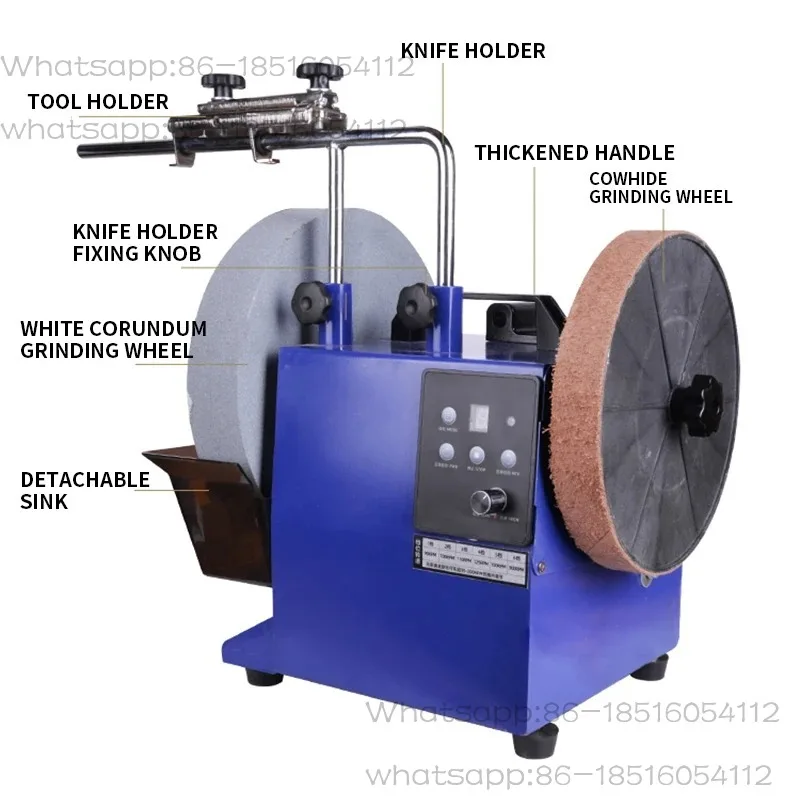 Water-cooled Knife Sharpener Wet and Dry Dual-use 200 mesh/500 mesh Open-edge Electric Desktop Grinder Kitchen Knife
