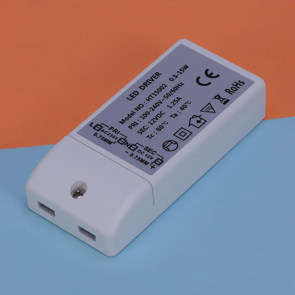 

15W Constant Voltage Power Supply Dc 12V 1.25A Led Driver For G4 Mr16 Lamps 91*41*20Mm White Over Voltage Protection Ce Rohs