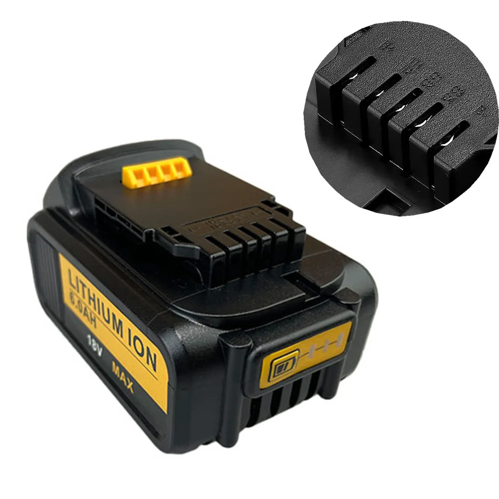 Screwdriver Battery For Dewalt (18V 20V) 6.0 Ah lithium-ion battery Pn: DCB180, DCB204