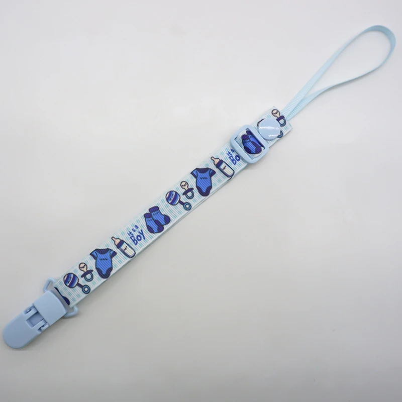 ที่ยึดจุกนมหลอกแบบปรับได้สำหรับทารก – สายคล้องป้องกันการสูญหายแบบทนการกัดพร้อมยางกัดซิลิโคน, คลิปเชือกนุ่มสำหรับจุกนมเด็ก