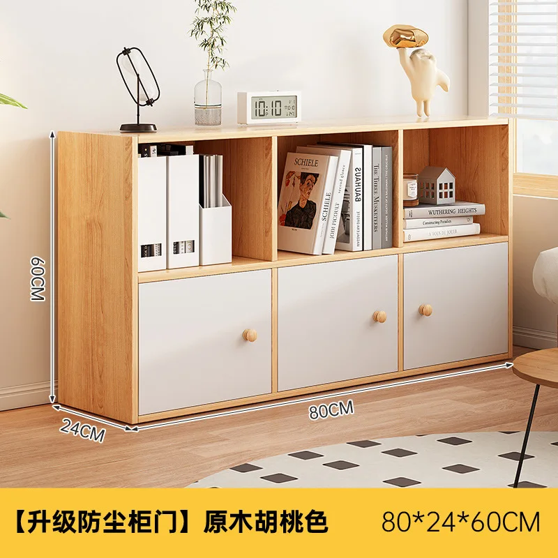 

Bookcase Household Bookshelf Shelf Kindergarten School Bag Cabinet Living Room Grid Cabinet Storage Cabinet Large Capacity