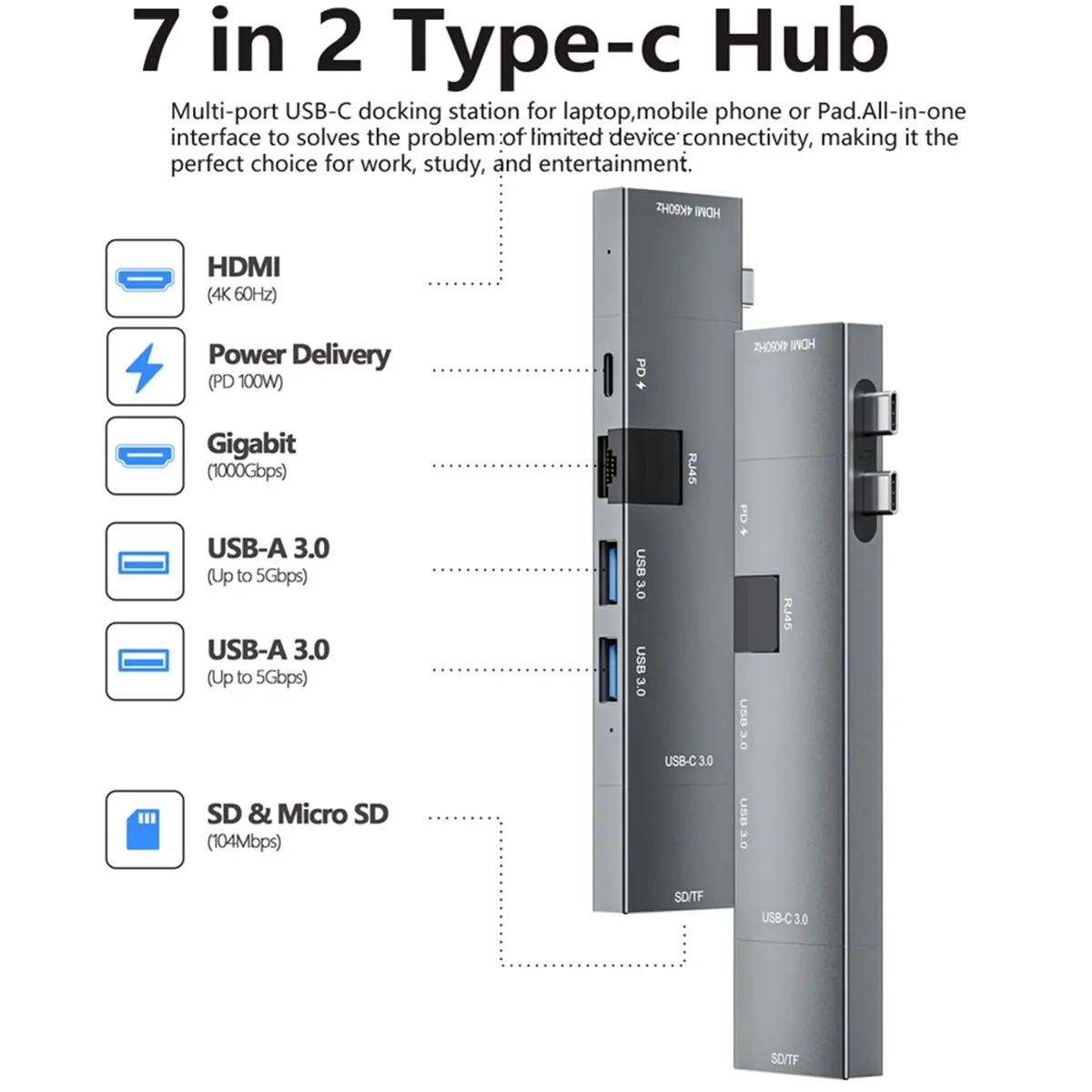 7 In 2 Detachable U…
