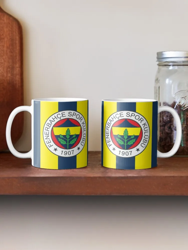 fenerbahce 1907 Coffee Ceramics Coffee Mugs Tea Cup Milk Cups Gifts Drinkware Coffeeware