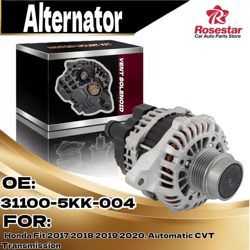 

Reliable Alternator for Honda Fit 2017 2020 1.5L 105 Amp 12 Volt CW 6 Groove Auto CVT trans