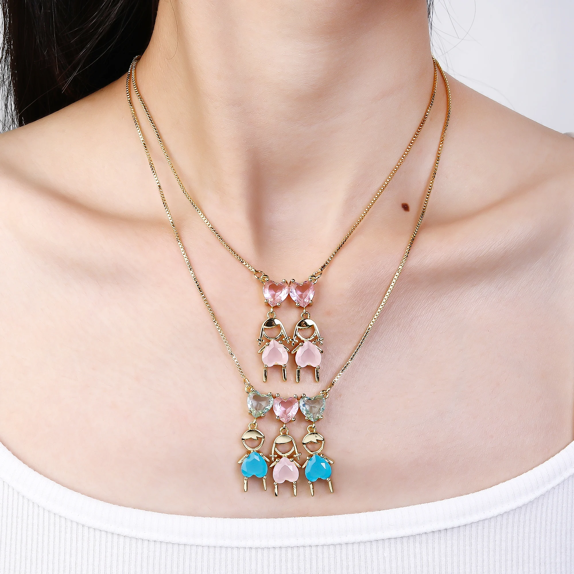 موضة جديدة المينا الفن شكل دائري الصليب قلادة قلادة ، الحد الأدنى للرجال النساء اليومية حفلة مجوهرات الدينية هدية الزفاف #6