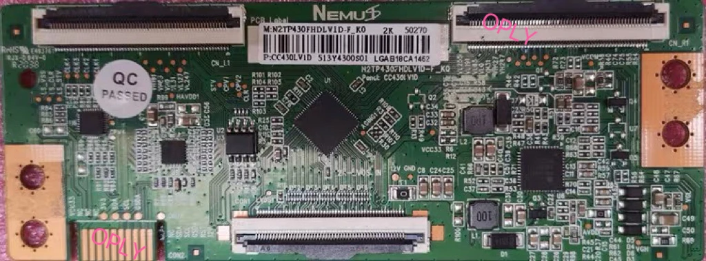 

T-Con Board For Newly Upgraded LCD TV Logic board CC430LV2D/CC430LV1D 2K Measures the spot.