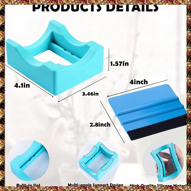 Kit de piezas de cuna de taza para manualidades, suministros para aplicar calcomanías de vinilo, soportes antideslizantes, cuna de vaso para epoxi