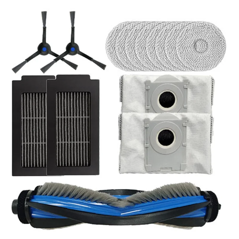 A20M T50 Replacement Kit For Cobos T50 Series T50 PRO/T50 Max Mop Pad Filters, Dust Bags And Side Brushes