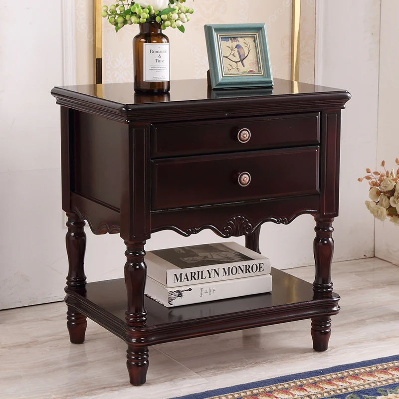 Modern European-style bedroom multi-functional high-end American bedside storage cabinet