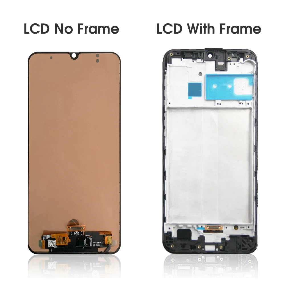 OLED LCD For Samsung Galaxy M 30M 305M 30 SM 307 2019 LCD Display Touch Digitizer Assembly For M305F M307F LCD With Frame