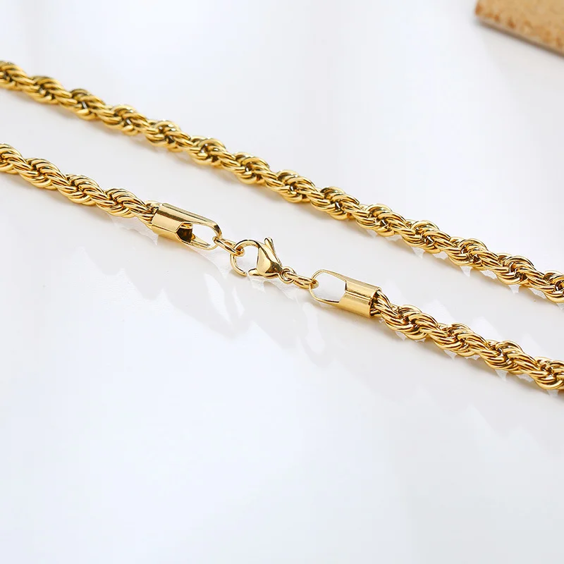 37317-984ef9.jpg Cadena de cuerda de plata de ley 925 dorada unisex